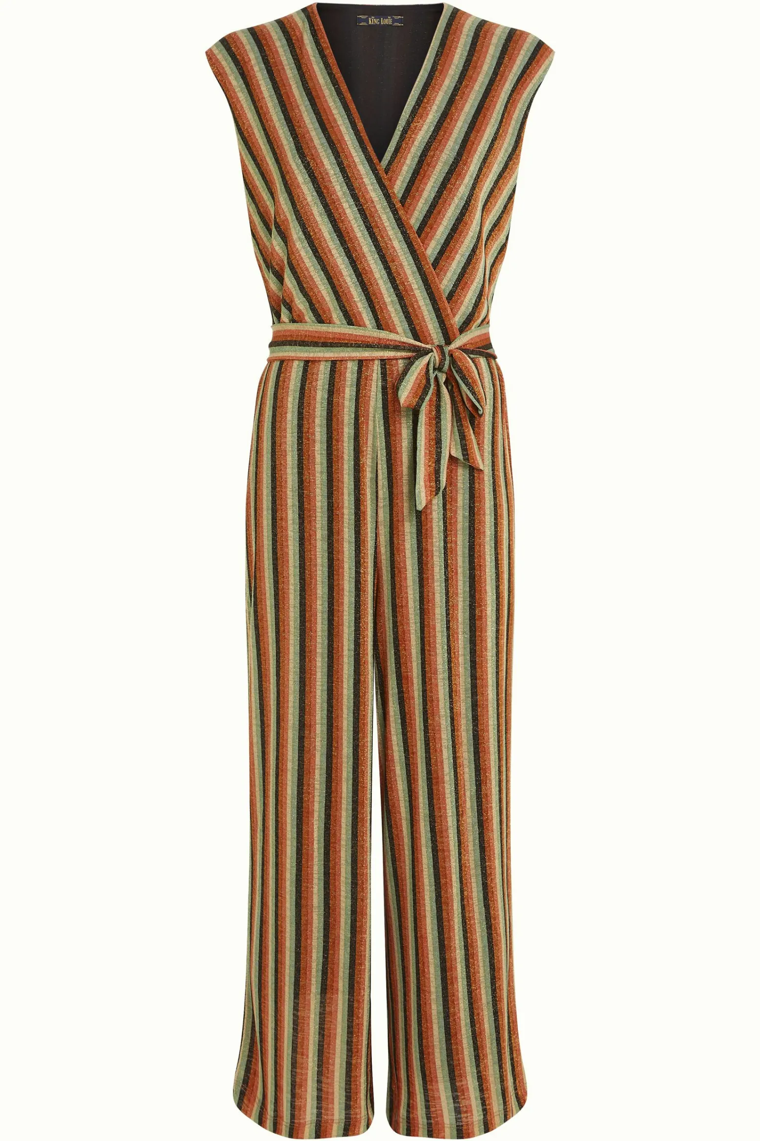 King Louie Jumpsuits|Mary Jumpsuit Piso Stripe Black