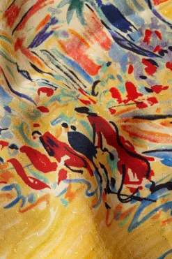 King Louie Jurken|Mila Tunic Dress Serafini Tuscan Yellow