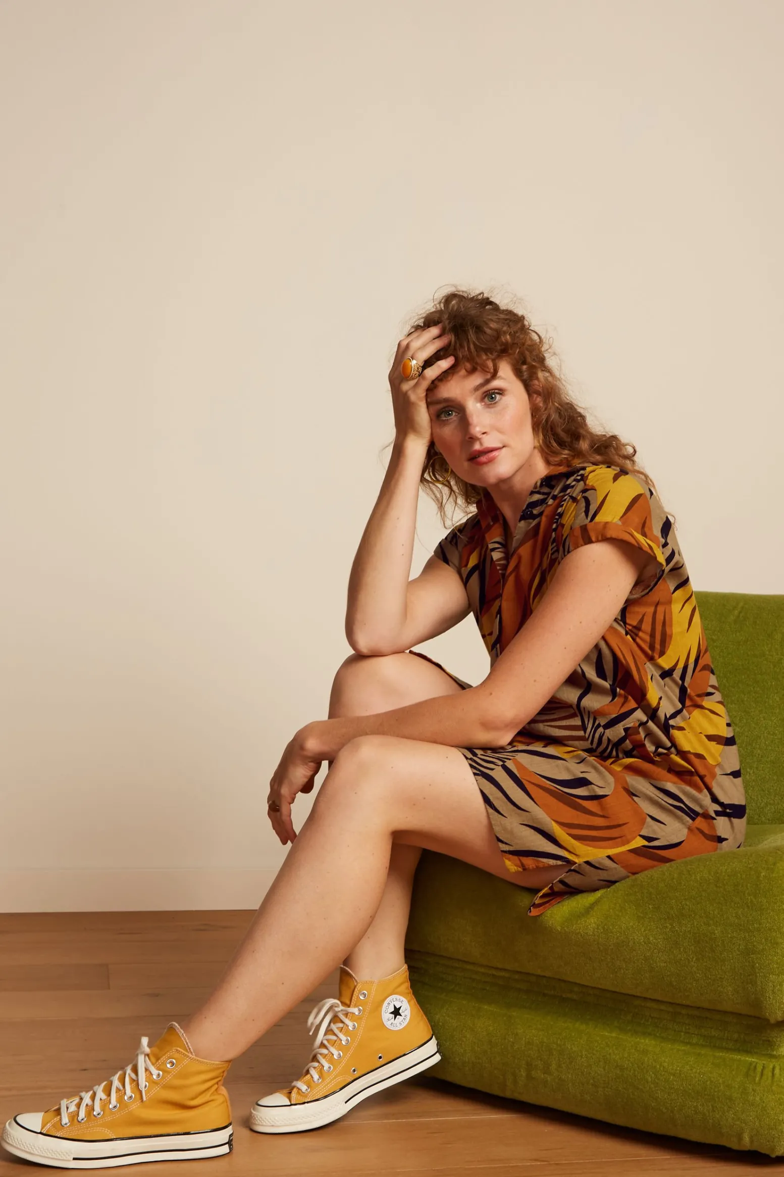 King Louie Jurken|Mimi Tunic Zolea Sulphur Yellow
