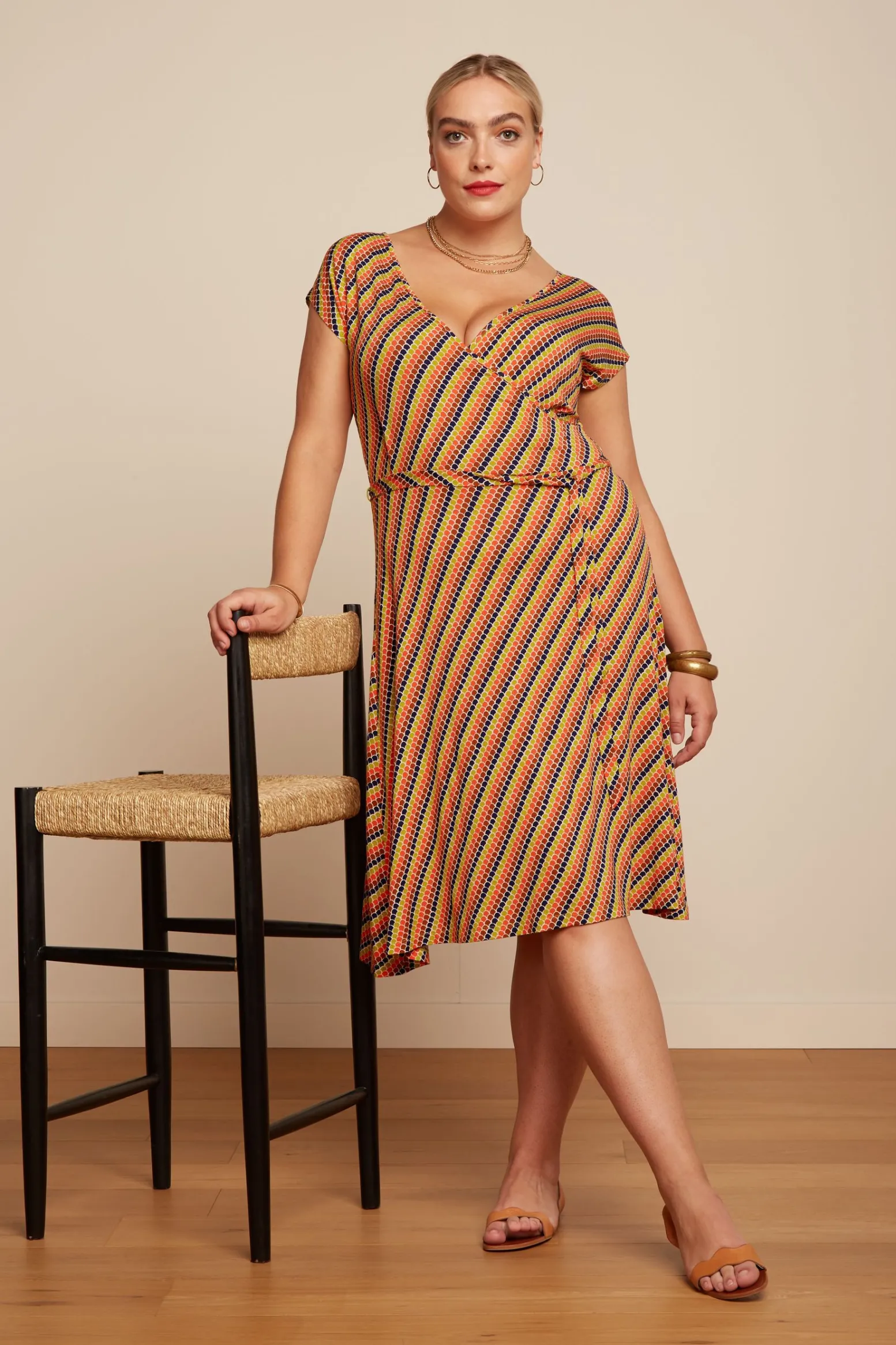King Louie Jurken|Mira Dress Gallery Streeple Blue