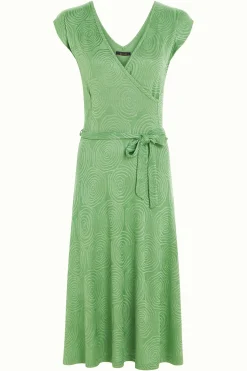 King Louie Jurken|Mira Dress Pop-Up Mineral Green