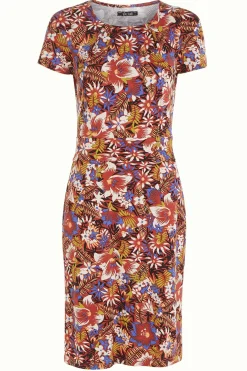 King Louie Jurken|Mona Dress Madeleine Sienna Red