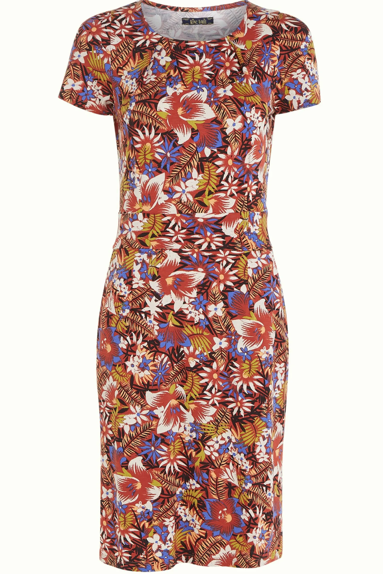 King Louie Jurken|Mona Dress Madeleine Sienna Red