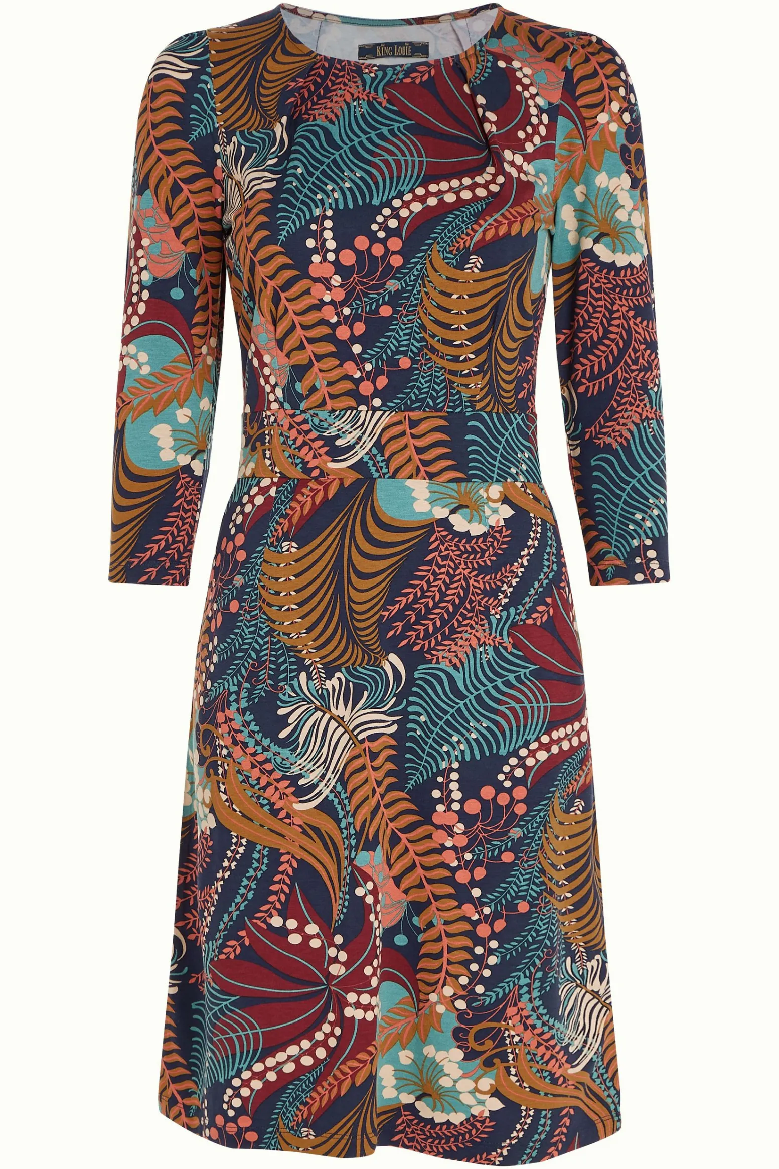 King Louie Jurken|Mona Dress Nightingale Blue
