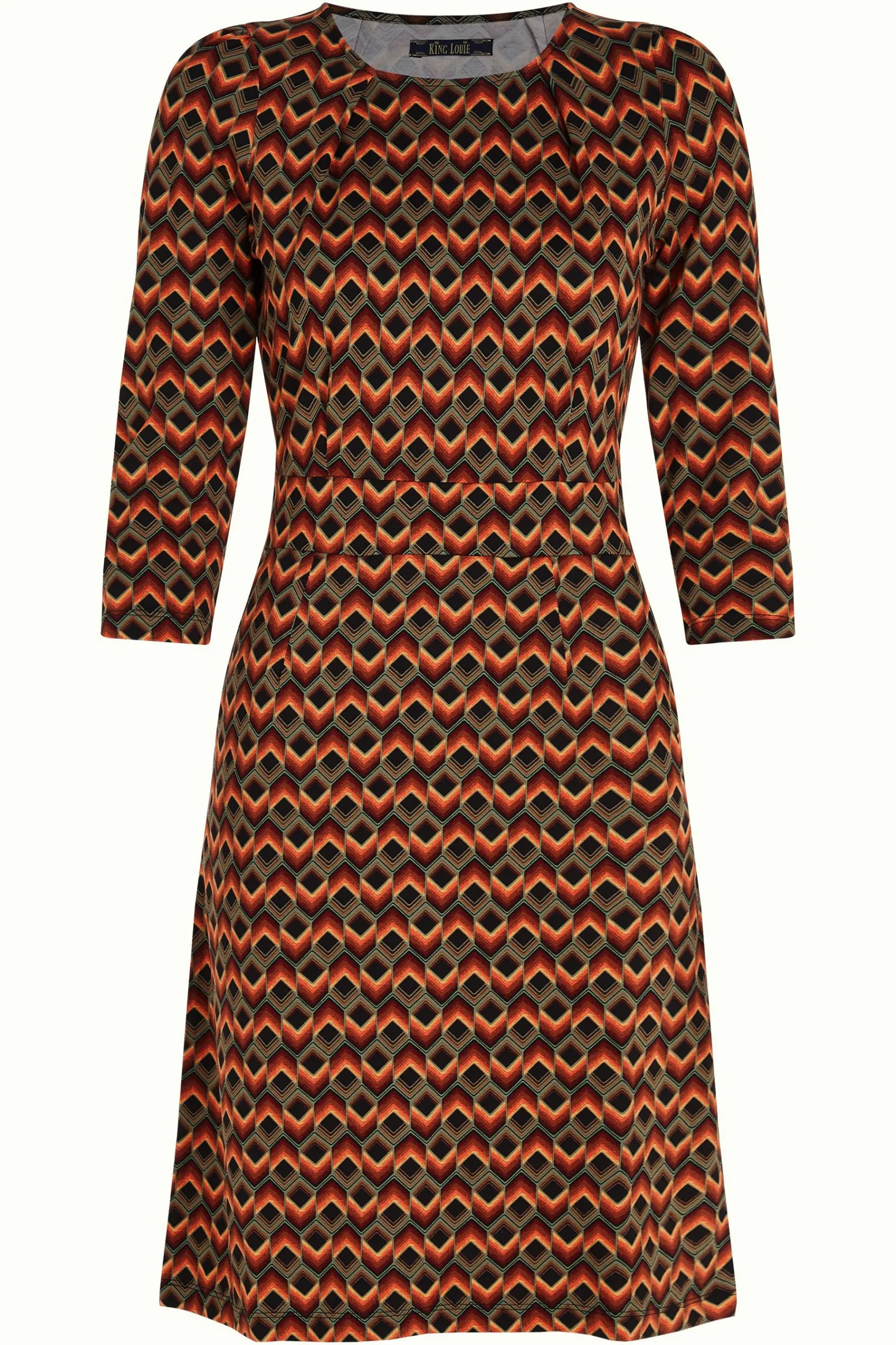 King Louie Jurken|Mona Dress Quentin Black
