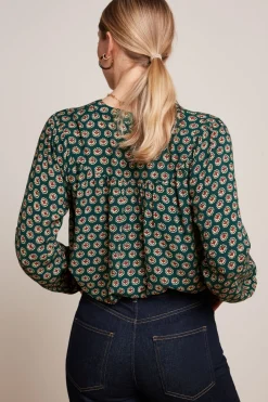 King Louie Blouses|Nala Blouse Elliot Pine Green