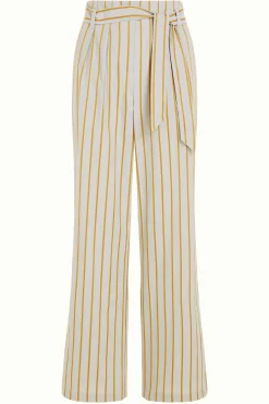 King Louie Broeken|Neva Pants Ash Stripe Foam Green