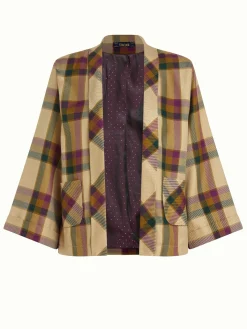 King Louie Jassen & Blazers|Noor Jacket Dreamer Check Pine Green