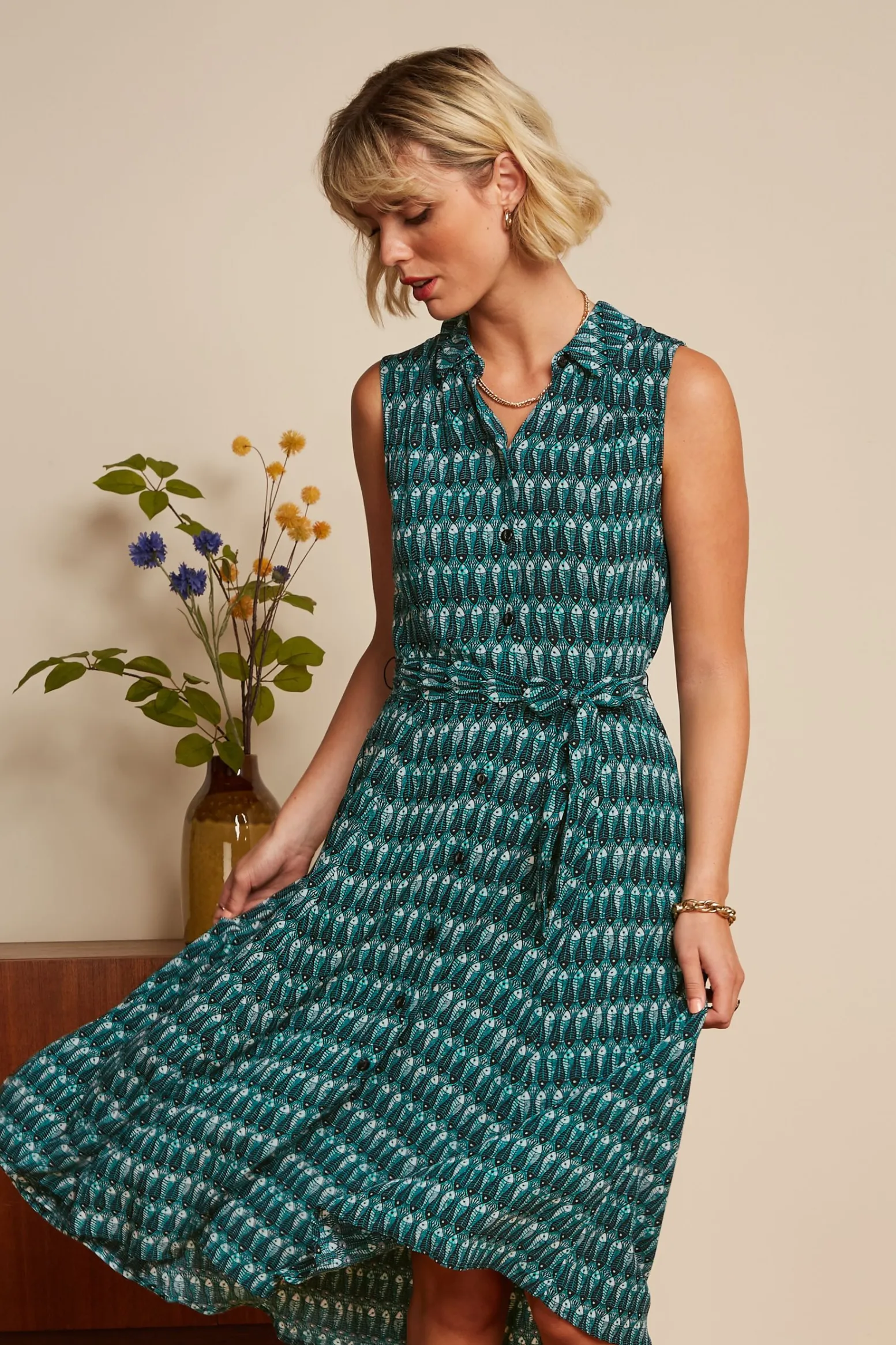 King Louie Jurken|Nova Dress Mahi Black