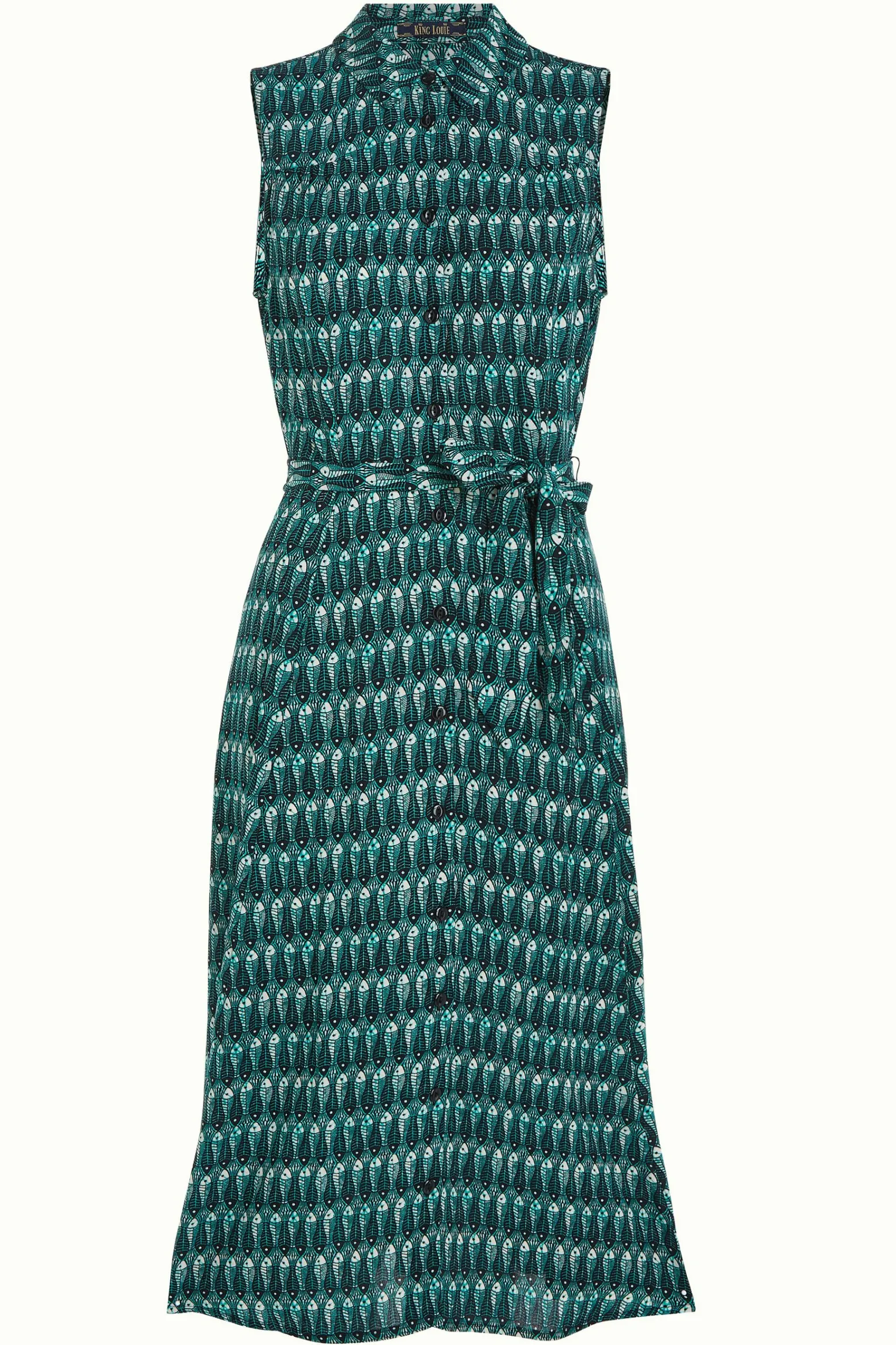 King Louie Jurken|Nova Dress Mahi Black