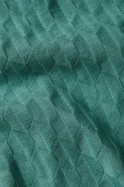 King Louie Jurken|Nova Dress Manelli Jacquard Smoke Green