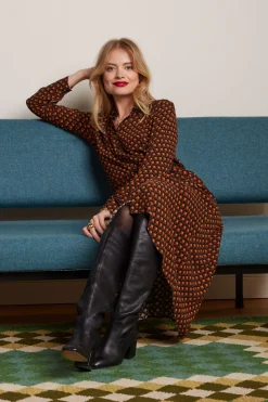 King Louie Jurken|Olive Dress Mayfield Beet Red