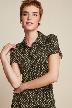 King Louie Jurken|Olive Dress Minerva Black