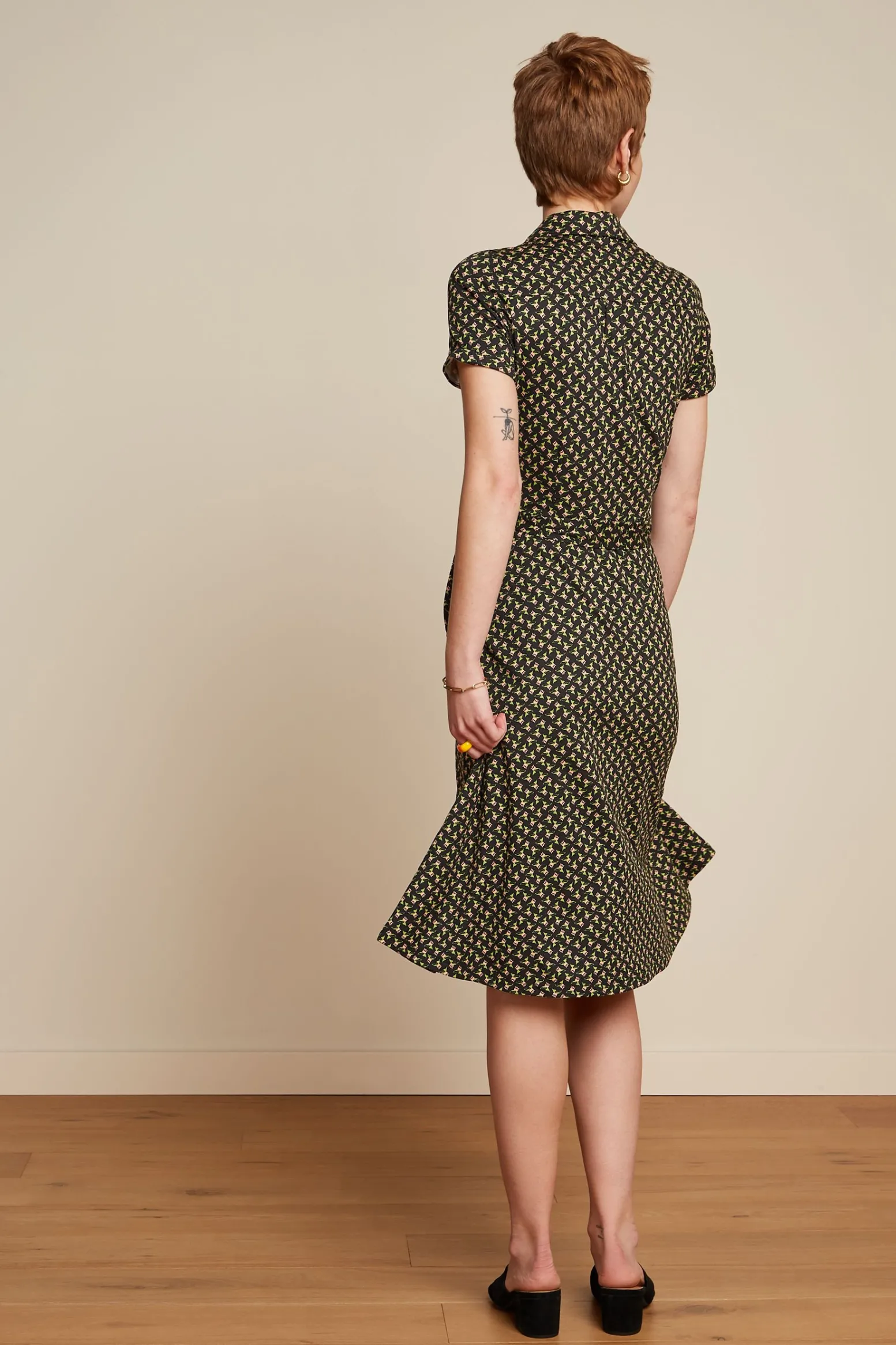 King Louie Jurken|Olive Dress Minerva Black