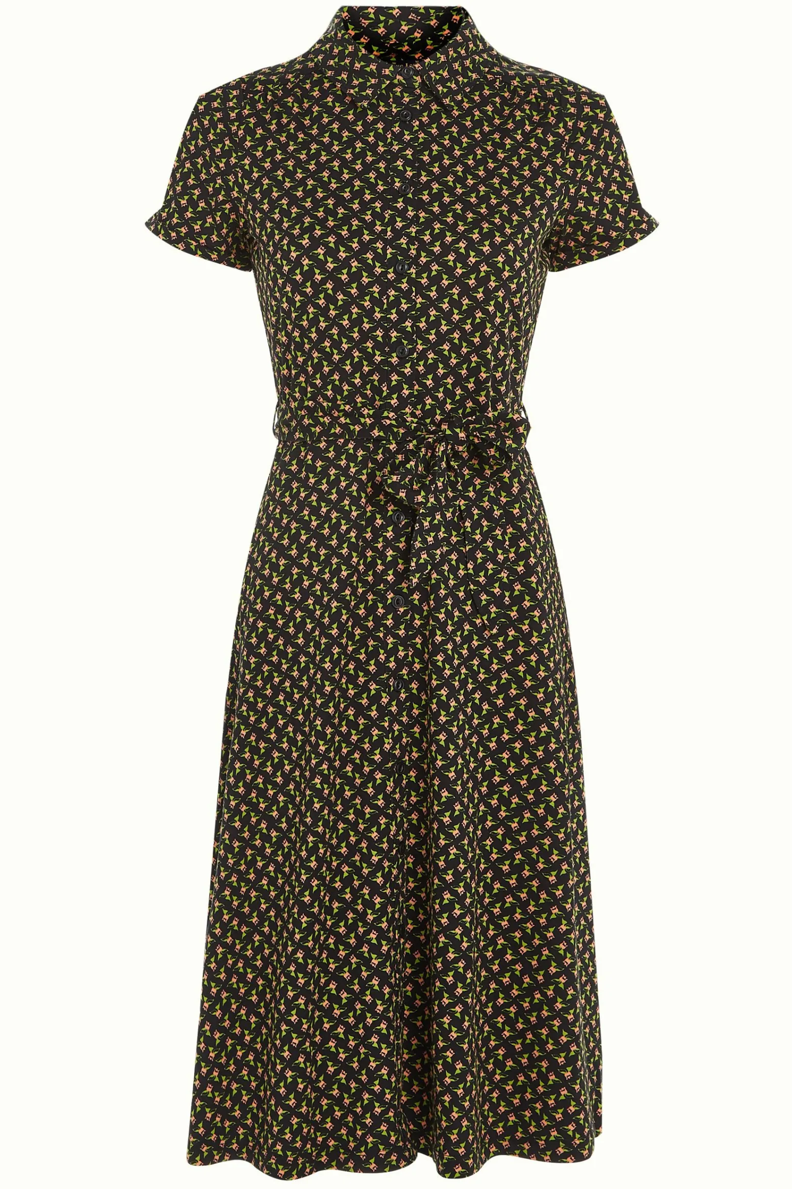 King Louie Jurken|Olive Dress Minerva Black
