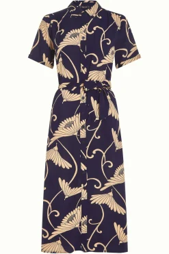 King Louie Jurken|Olive Dress Pixy Evening Blue