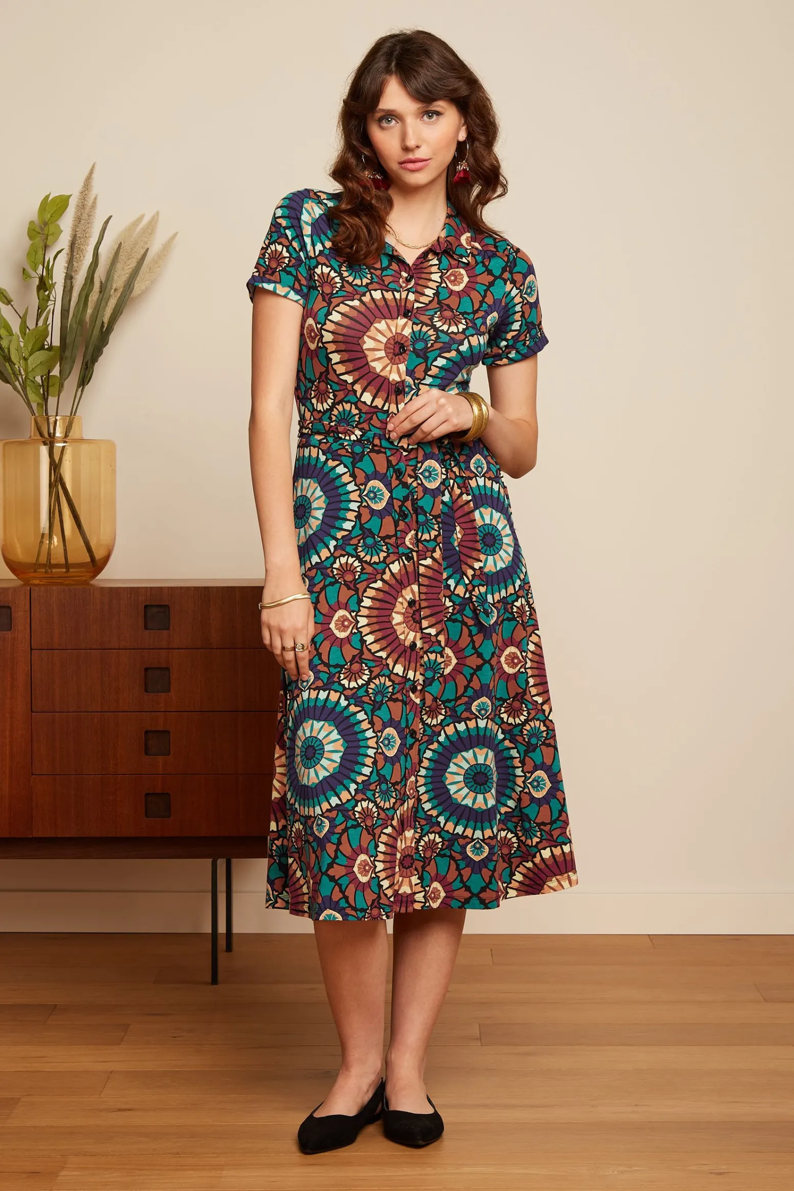 King Louie Jurken|Olive Dress Torini Evening Blue