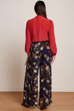 King Louie Broeken|Palazzo Pants Rising Evening Blue