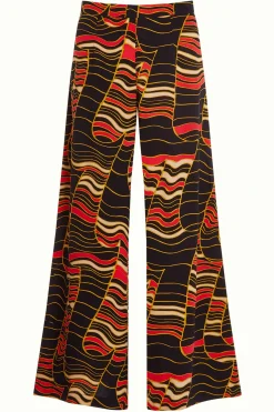 King Louie Broeken|Palazzo Pants Wildly Black