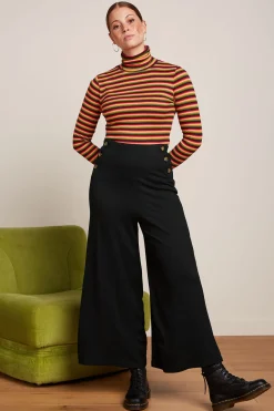 King Louie Broeken|Pia Culotte Milano Uni Black