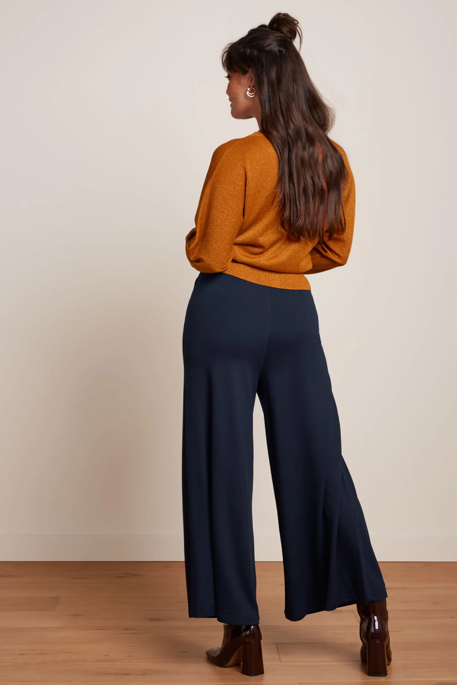 King Louie Broeken|Pia Culotte Milano Uni Evening Blue