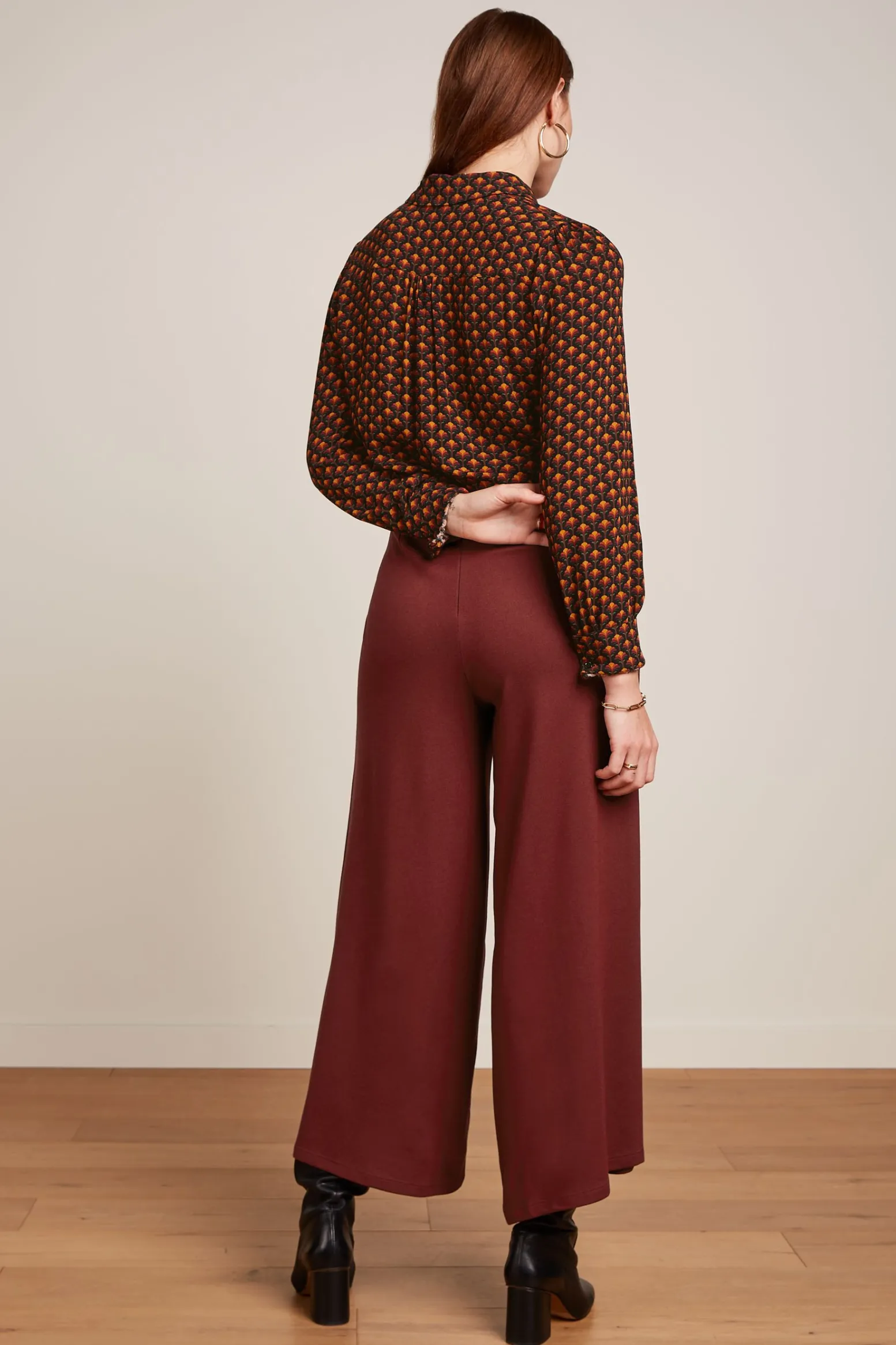 King Louie Broeken|Pia Culotte Milano Uni Beet Red