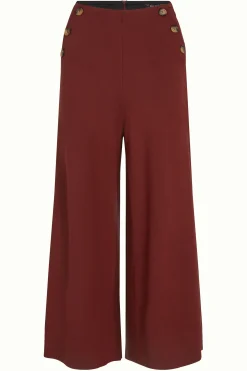 King Louie Broeken|Pia Culotte Milano Uni Beet Red