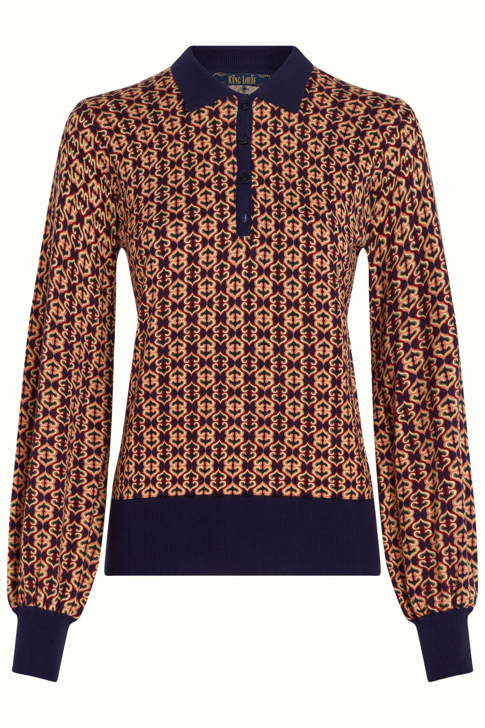 King Louie Tops & Shirts|Polo Bell Top Ripley Evening Blue