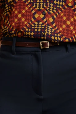 King Louie Accessoires|Ponyskin Belt Cabernet Red