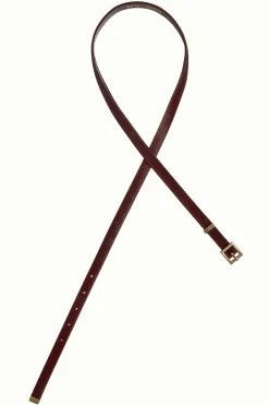 King Louie Accessoires|Ponyskin Belt Cabernet Red