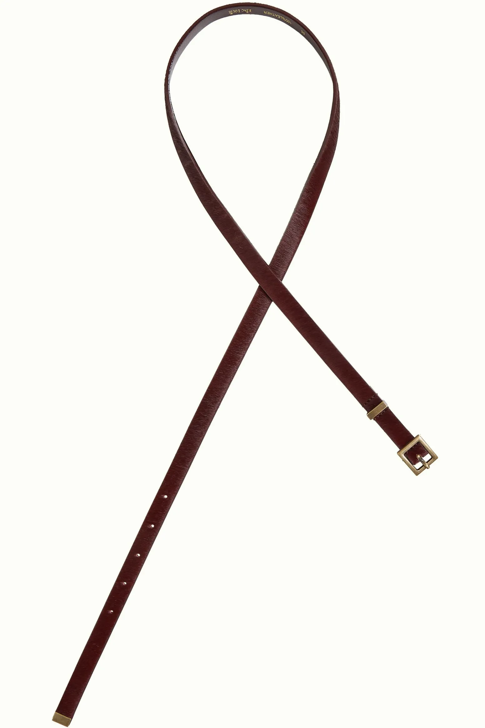 King Louie Accessoires|Ponyskin Belt Cabernet Red