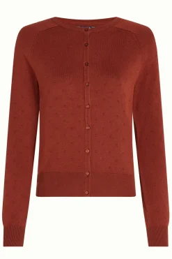 King Louie Vesten|Raglan Cardi Droplet Henna Red