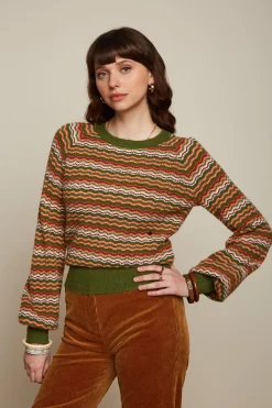 King Louie Truien|Raglan Sweater Twitty Olive Green