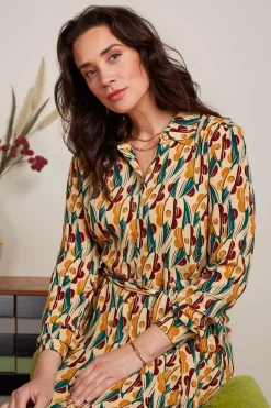 King Louie Jurken|Remi Dress Cile Pebble