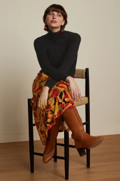 King Louie Tops & Shirts|Rib Rollneck Top Club Black