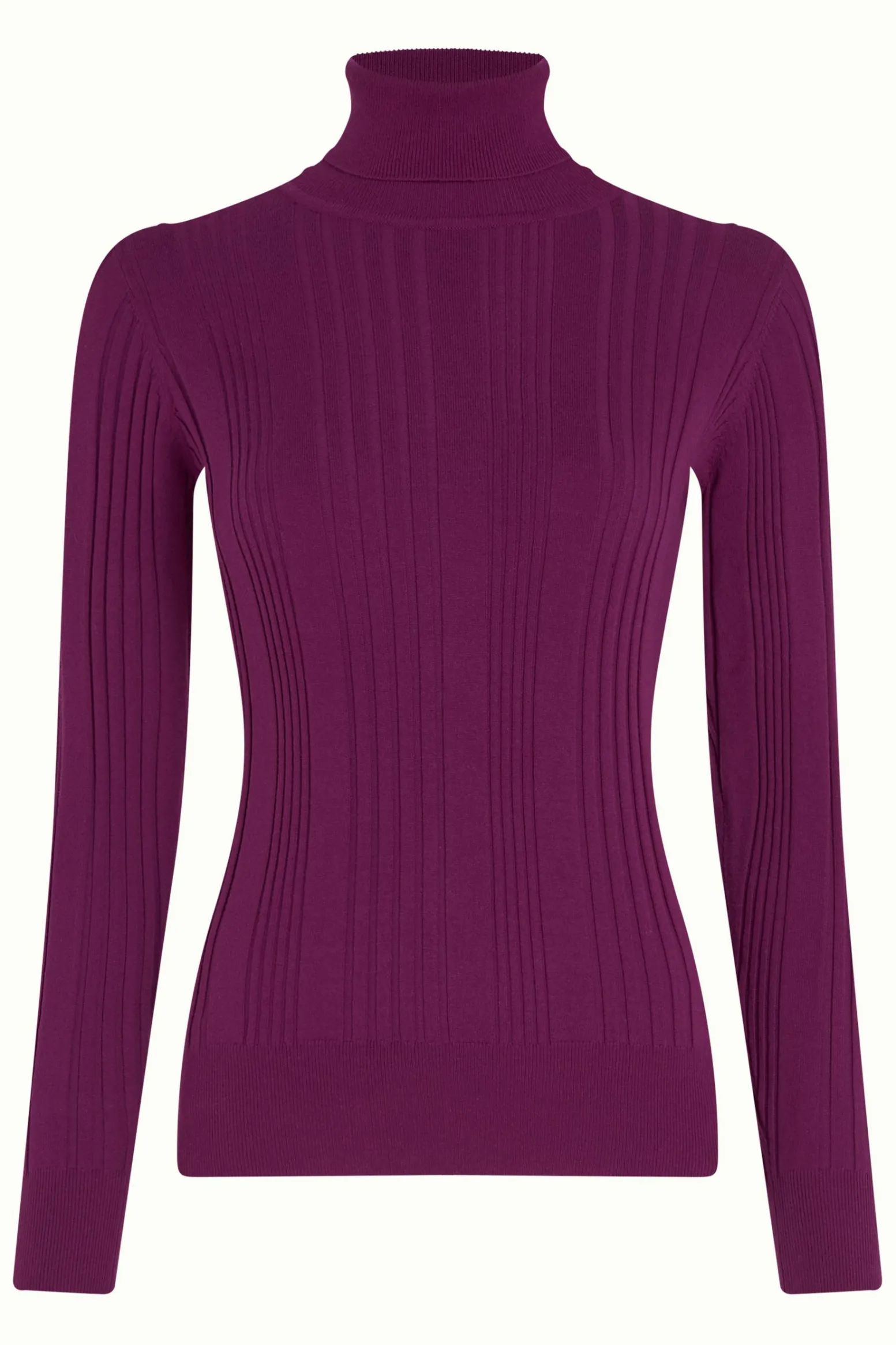 King Louie Tops & Shirts|Rib Rollneck Top Club Caspia Purple