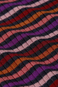 King Louie Tops & Shirts|Rollneck Top Rolla Stripe Mesa Pink