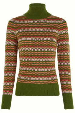 King Louie Truien|Rollneck Top Twitty Olive Green