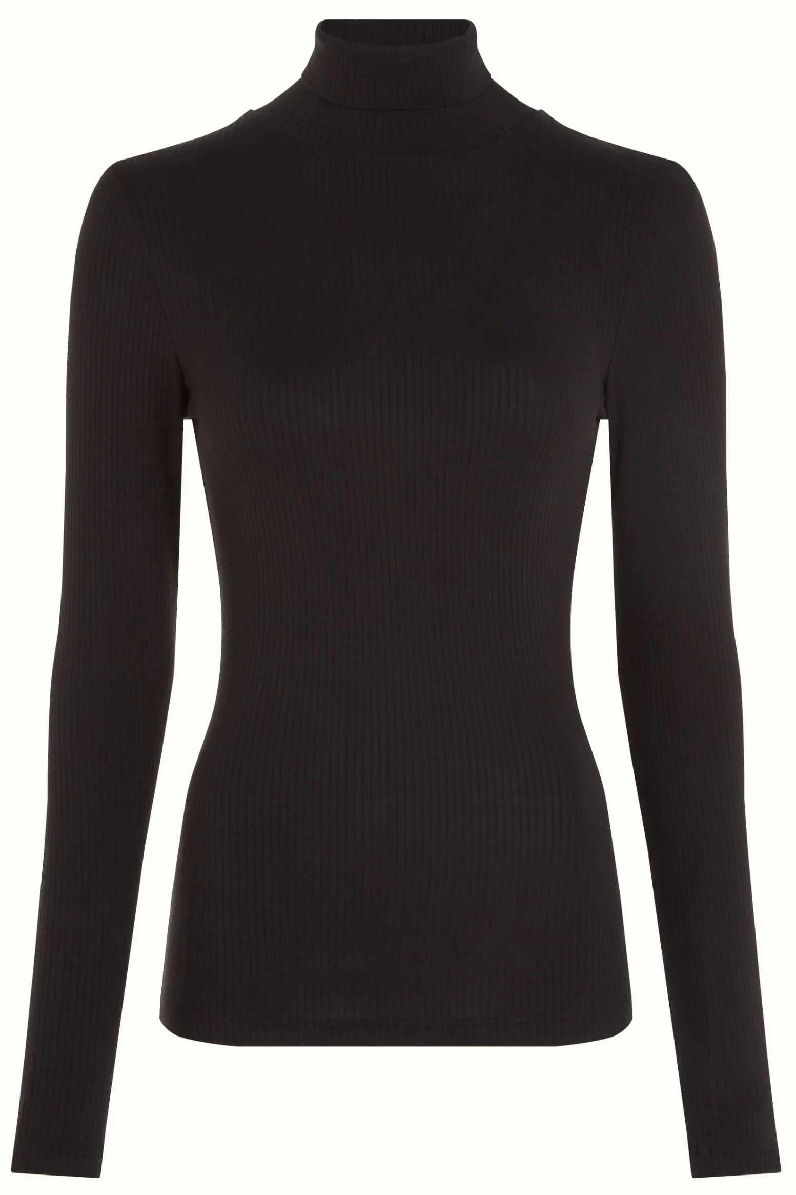 King Louie Tops & Shirts|Rollneck Top Uni Rib Black