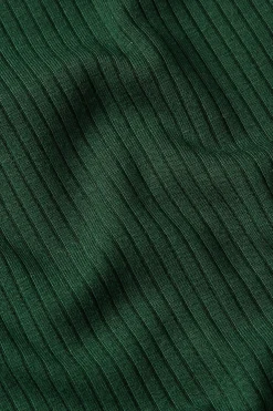 King Louie Tops & Shirts|Rollneck Top Uni Rib Forest Green
