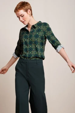 King Louie Blouses|Rosie Blouse Spiller Dragonfly Green