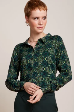 King Louie Blouses|Rosie Blouse Spiller Dragonfly Green