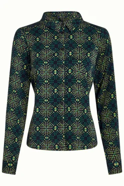 King Louie Blouses|Rosie Blouse Spiller Dragonfly Green