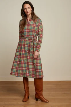 King Louie Jurken|Rosie Dress Belmont Check Woodbine Green