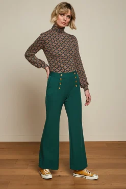 King Louie Broeken|Sally Pants Broadway Pine Green