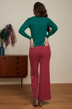 King Louie Broeken|Sally Pants Broadway Cabernet Red