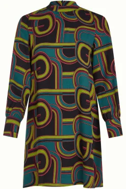 King Louie Jurken|Sandy Dress Zappa Black