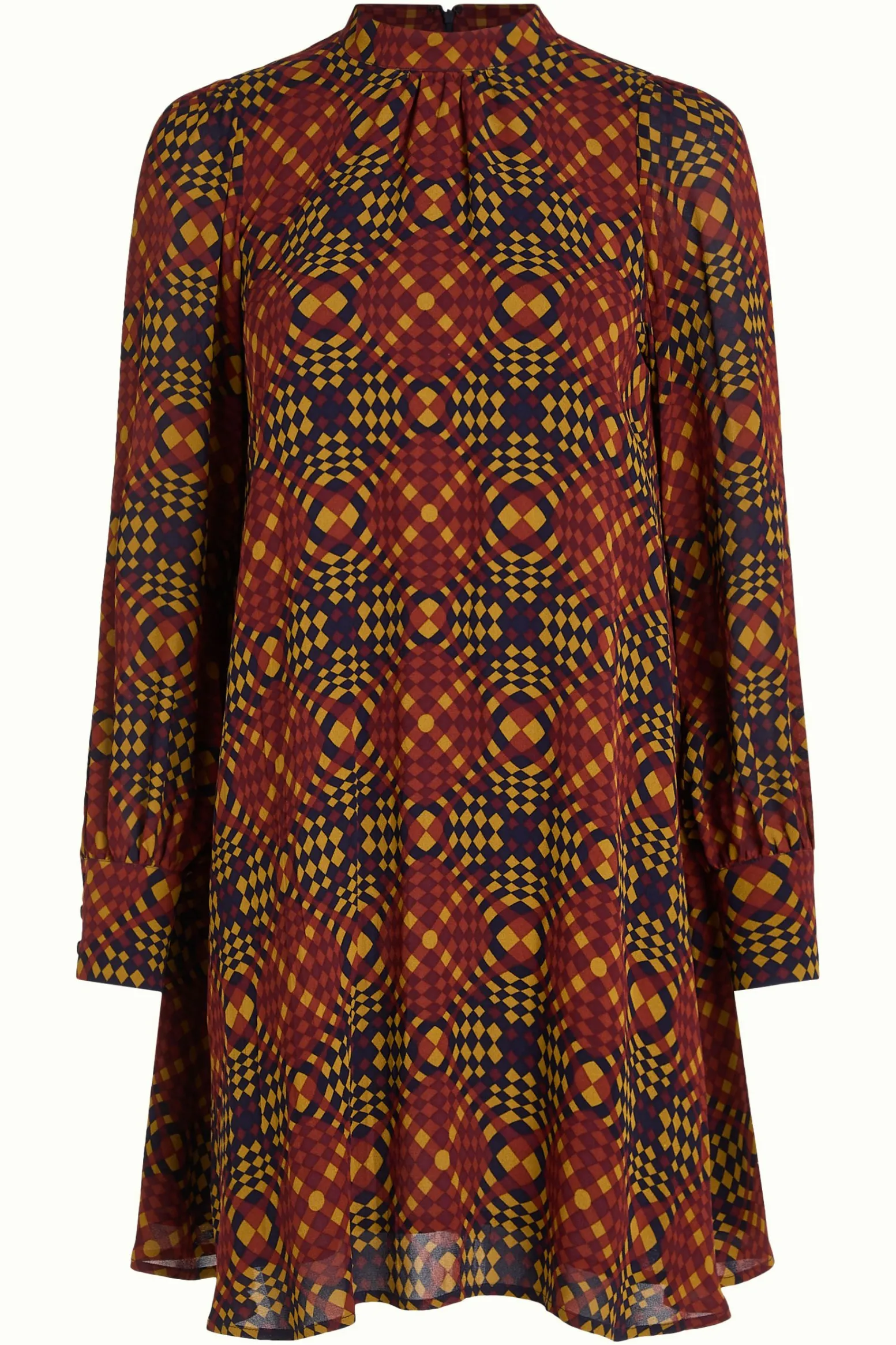 King Louie Jurken|Sandy Dress Zesty Evening Blue