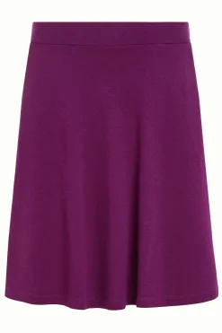 King Louie Rokken|Serena Skirt Milano Crepe Caspia Purple
