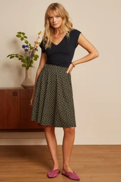 King Louie Rokken|Serena Skirt Minerva Black